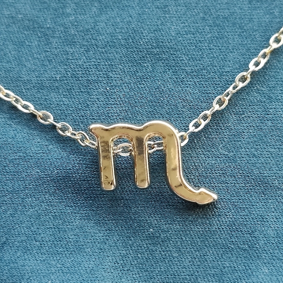 Zodiac Scorpio Charm Chain Necklace - Picture 1 of 5